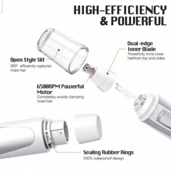 FlePow - Nose/Ear Hair Trimmer w/Cleaning Brush 🌴 - Picture 5 of 6